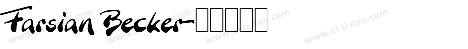 Farsian Becker字体转换